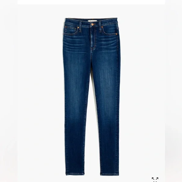 MADEWELL Petite Curvy High-Rise Skinny Jeans in Sussex Wash: TENCEL™ Denim | 30P - Picture 3 of 7